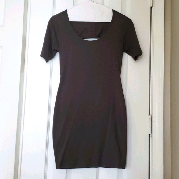 Casual Gray Mini Dress - Picture 1 of 2